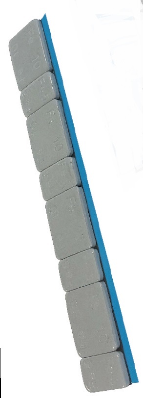 Klistervikt lackad, förzinkad remsa 5+10gr 6kg