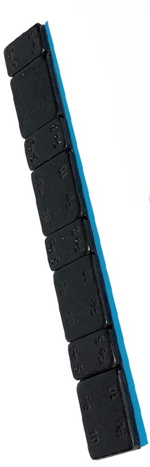 Klistervikt svart 5+10gr remsa 6kg