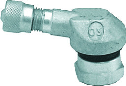 Metallventil vinklad för MC, fälghål 11,3mm